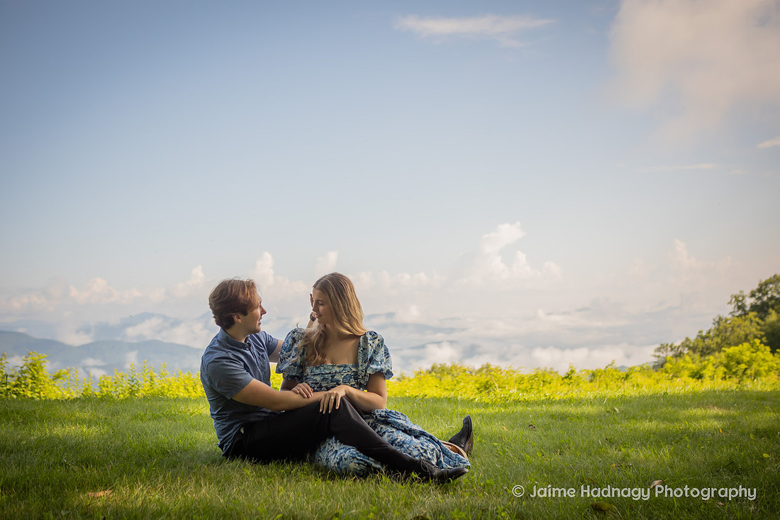 Asheville Engagement Photography Session in the Mountains 