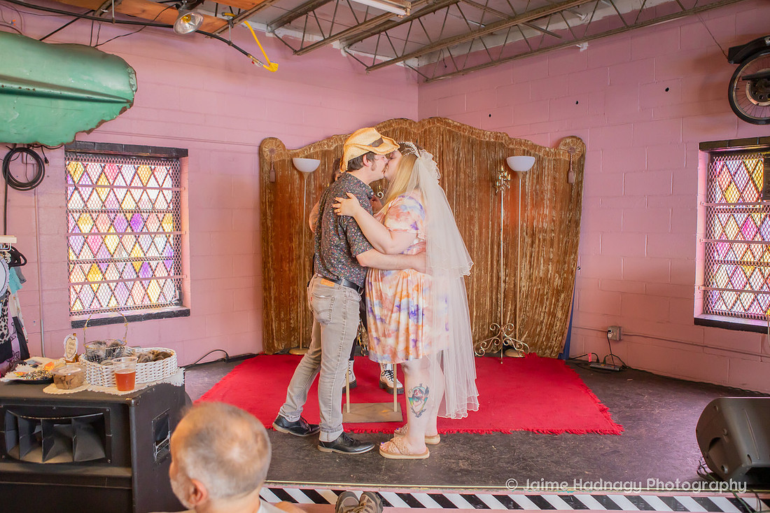 Fleetwoods Rock N Roll Chapel Asheville Elopement Photos