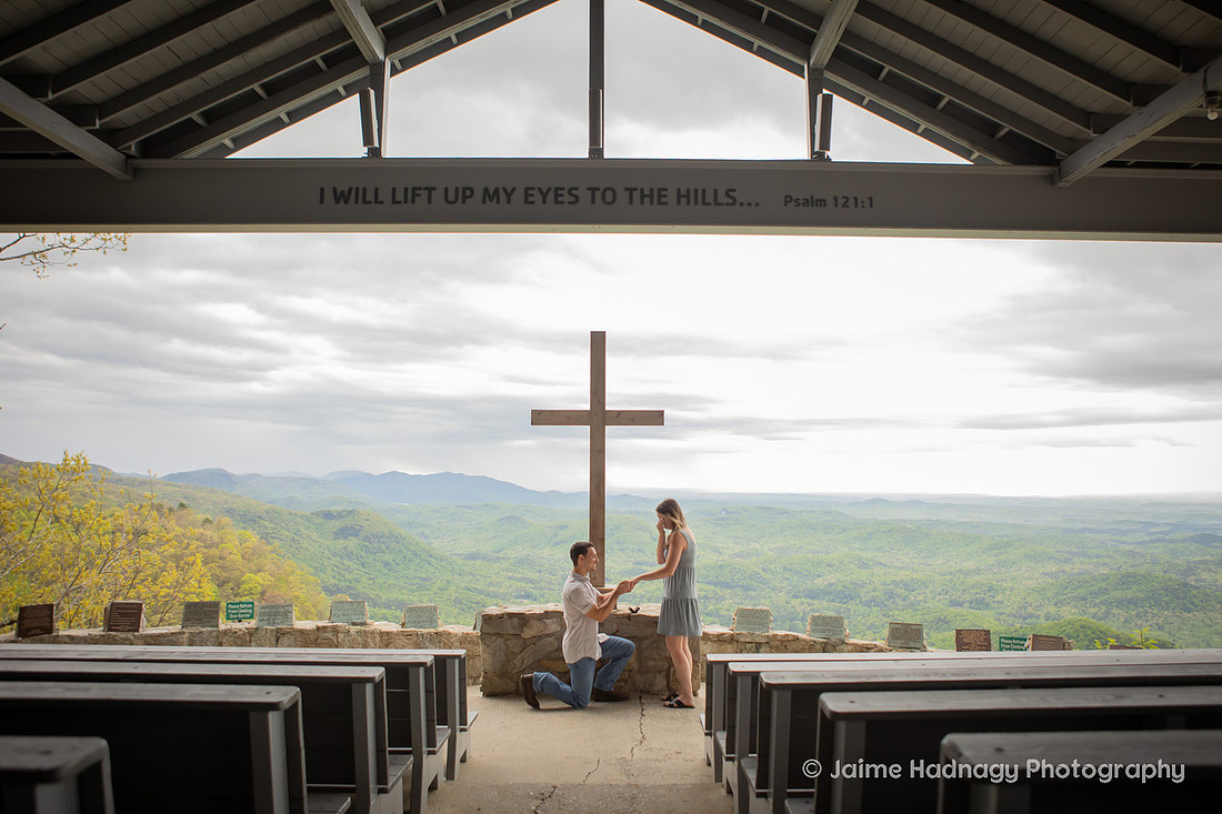 Pretty Place Proposal Photographer