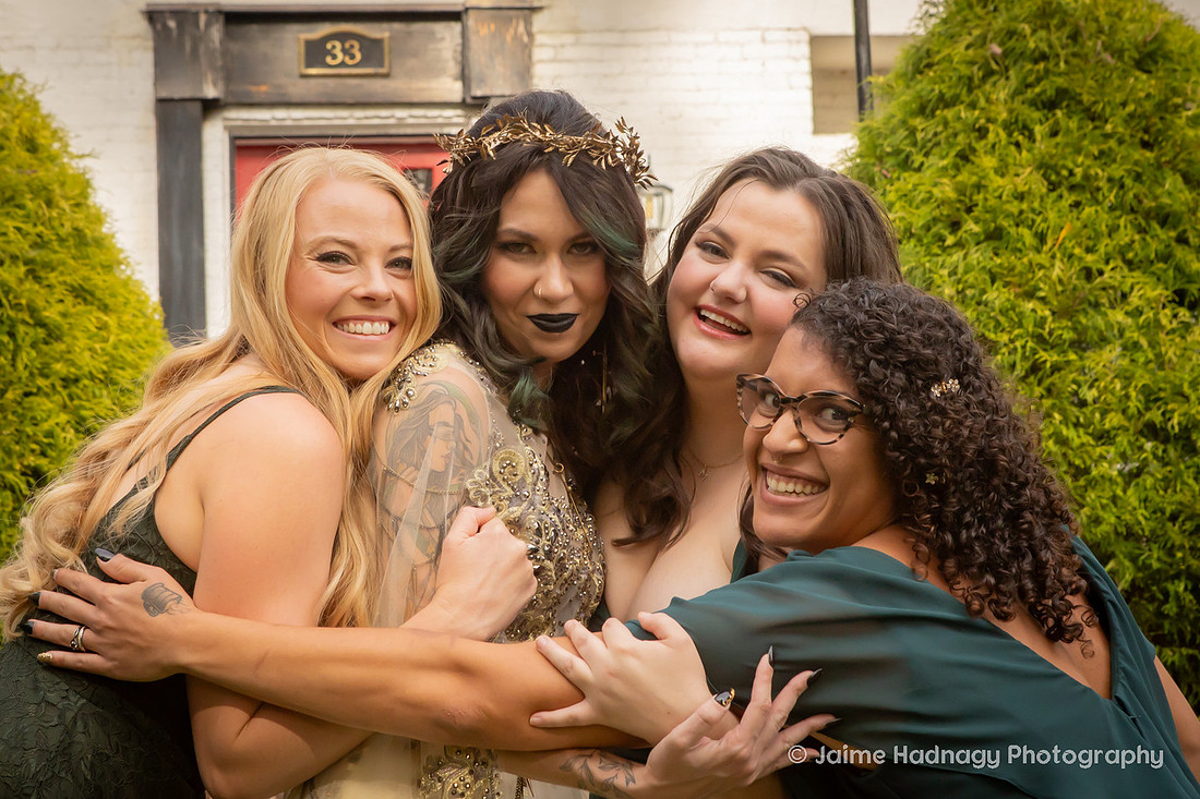 Asheville Wedding Photographer Micro Wedding Outdoors in Autumn