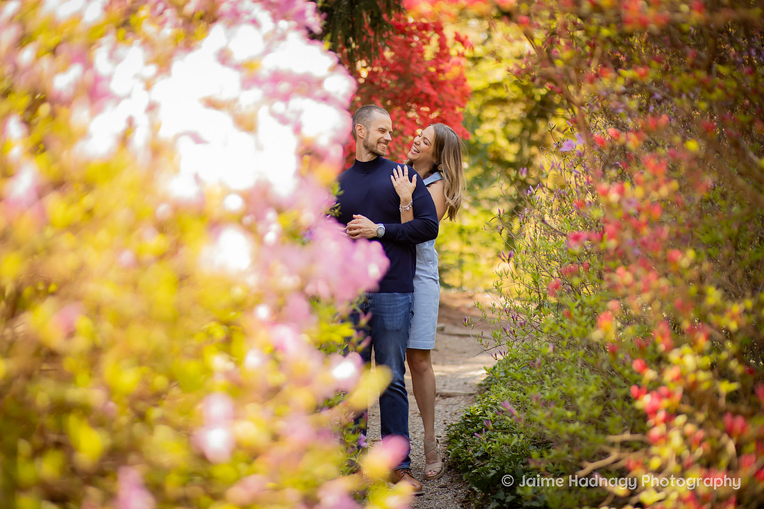 Engagement Photos in the Gardens of the Biltmore 