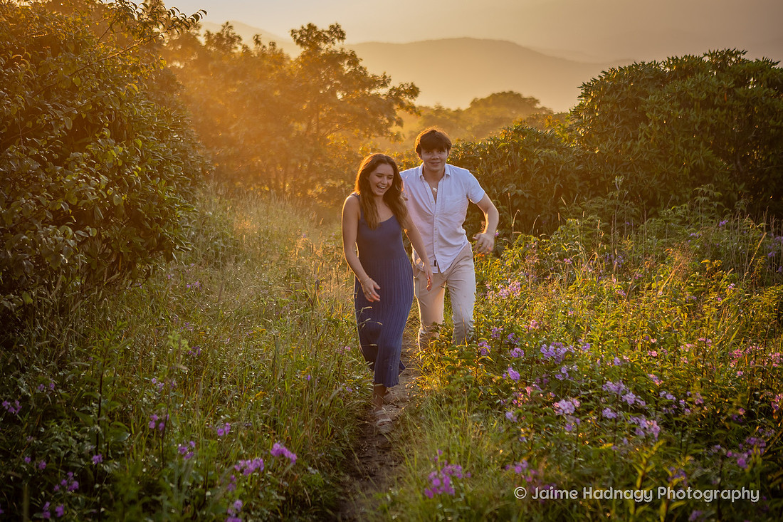 Golden Hour Outdoor Hiking Photo Session | Asheville Family Photographer