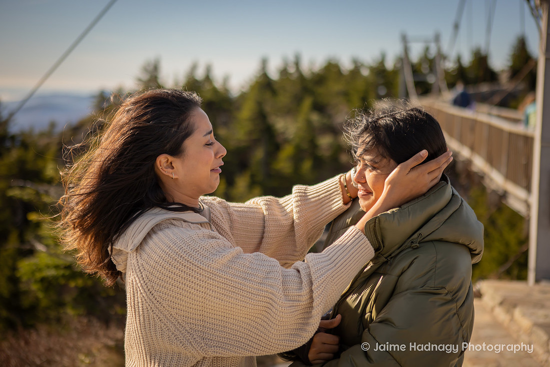 Romantic Proposal in the mountians | Asheville Photographer