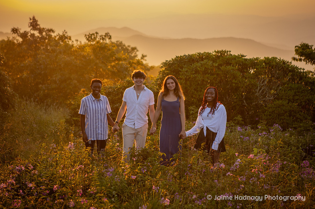 Golden Hour Outdoor Hiking Photo Session | Asheville Family Photographer