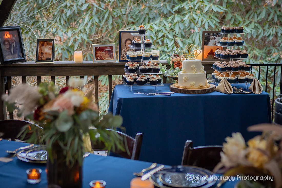 Wedding Cake and Dessert Table
