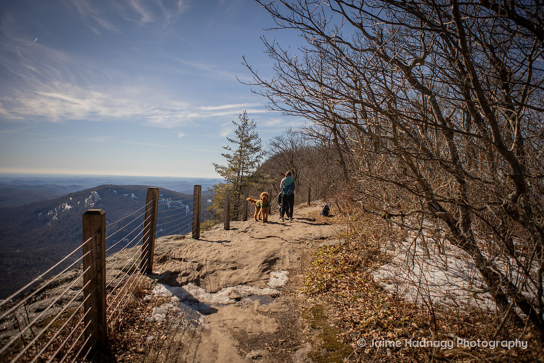 Winter Hiking Proposal | Cashiers Engagement Photographer