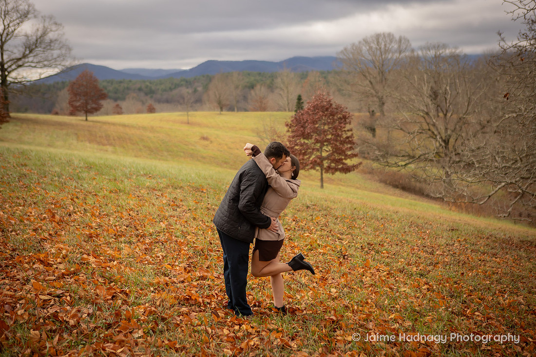 Engagement Photo Session at the Biltmore Estate with Family 
