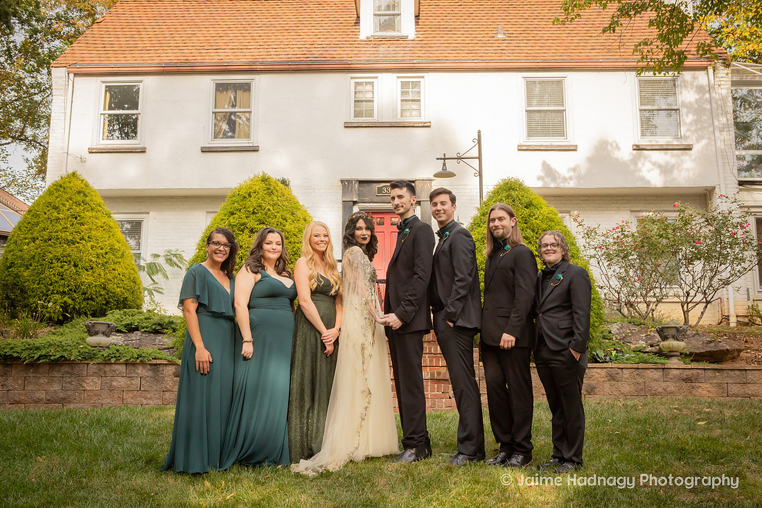 Asheville Wedding Photographer Micro Wedding Outdoors in Autumn