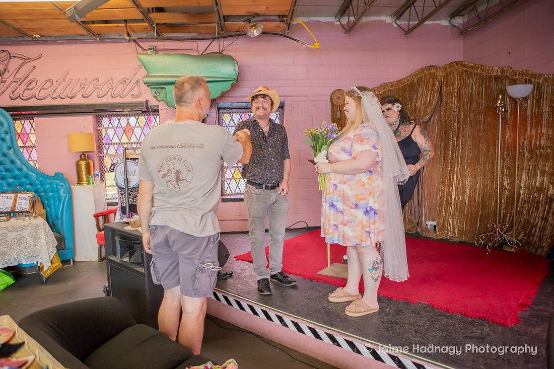Fleetwoods Rock N Roll Chapel Asheville Elopement Photos