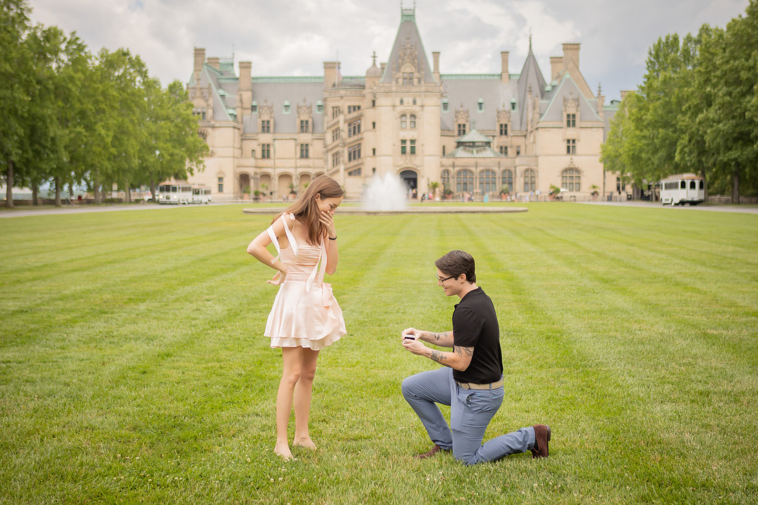 Biltmore Estate Surprise Proposal Photographer