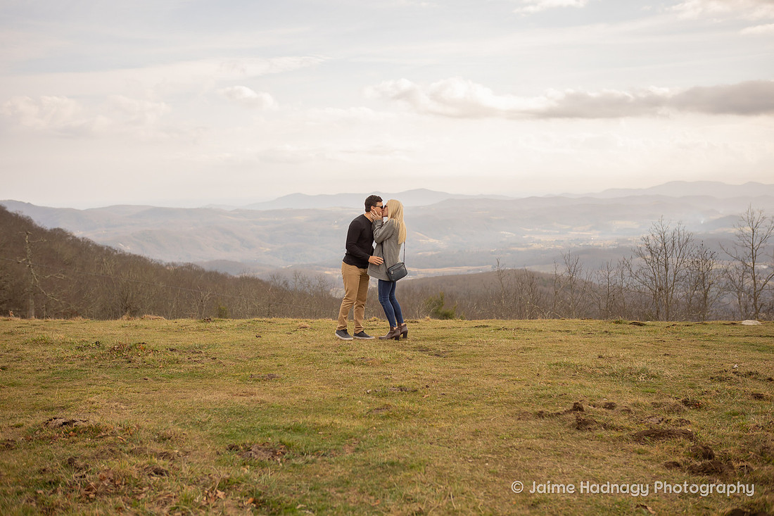 Mountain Hiking Surprise Proposal Photoshoot | Asheville Photographer