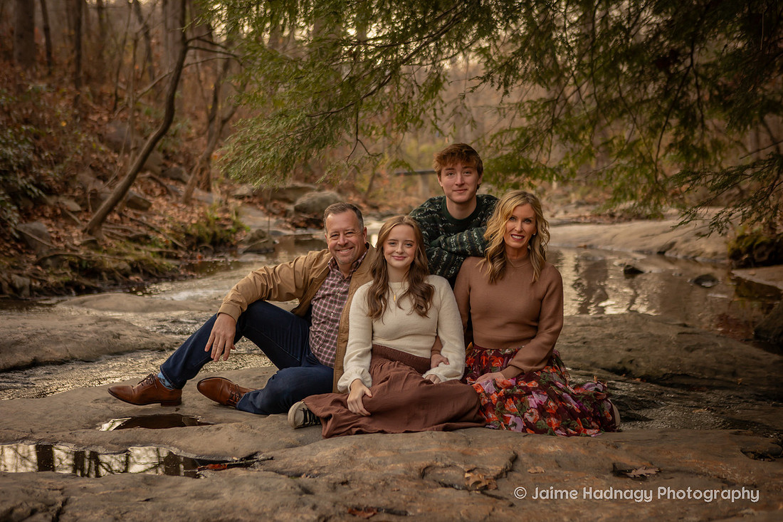 Outdoor Fall Family Photos in Asheville