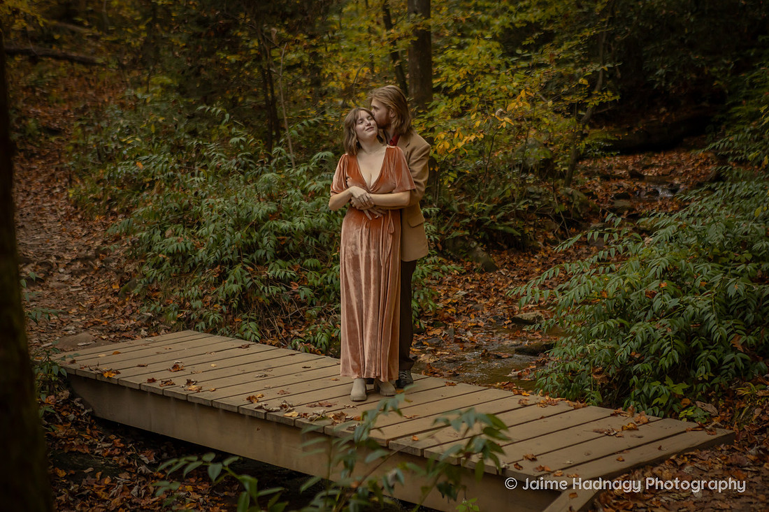 Engagement Photos in the Forest in Western NC | Photography