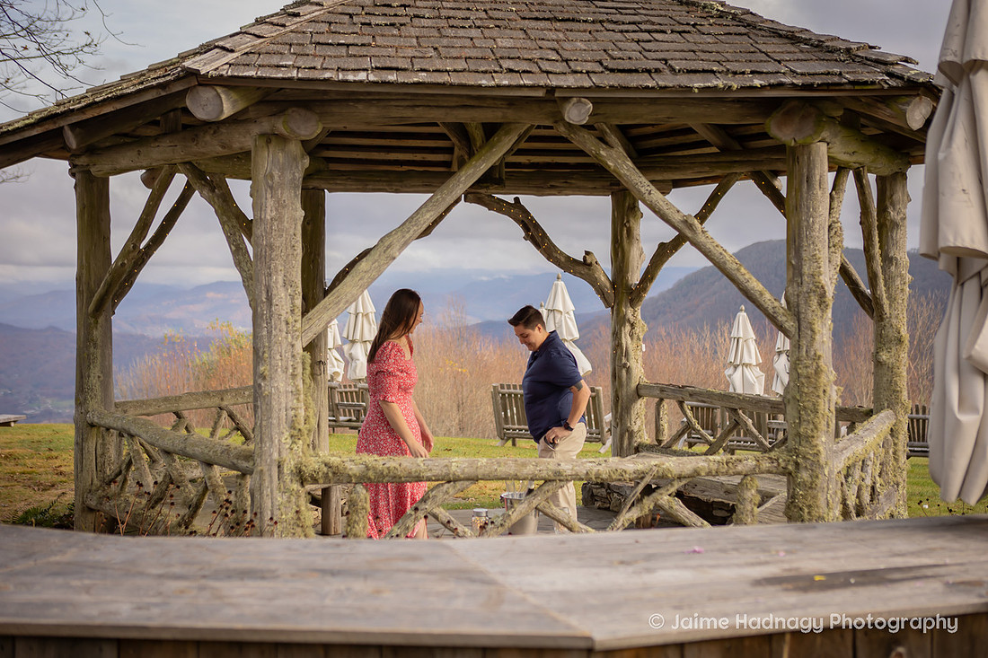 Surprise Proposal in the Mountains | WNC Engagement photographer