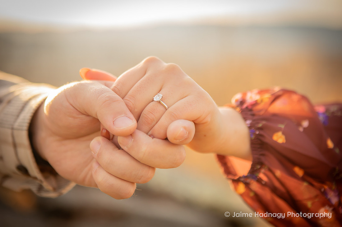 Sunset Mountain Engagement Photos | Hendersonville NC Photographer