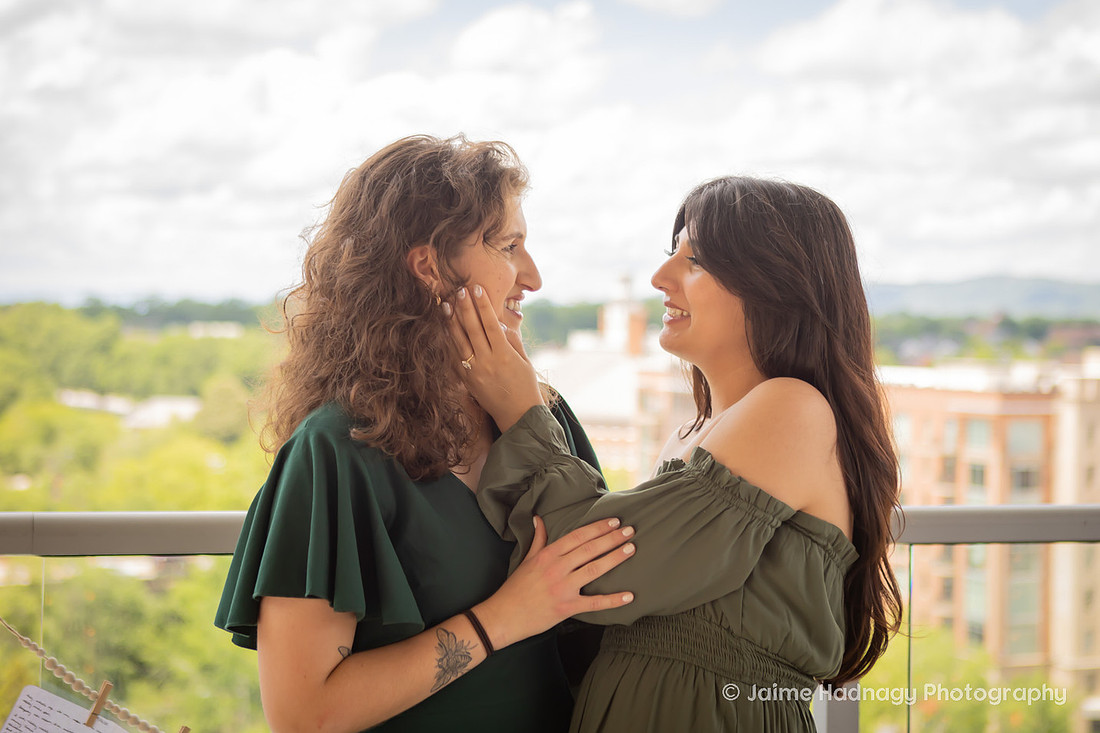 Same Sex Couple Engagement Photos in Greenville SC