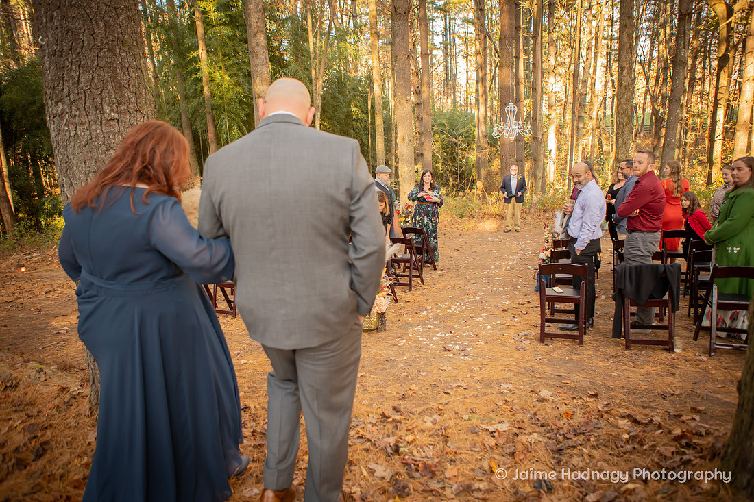 Outdoor Fall Wedding in the Forest | Asheville Wedding Photographer