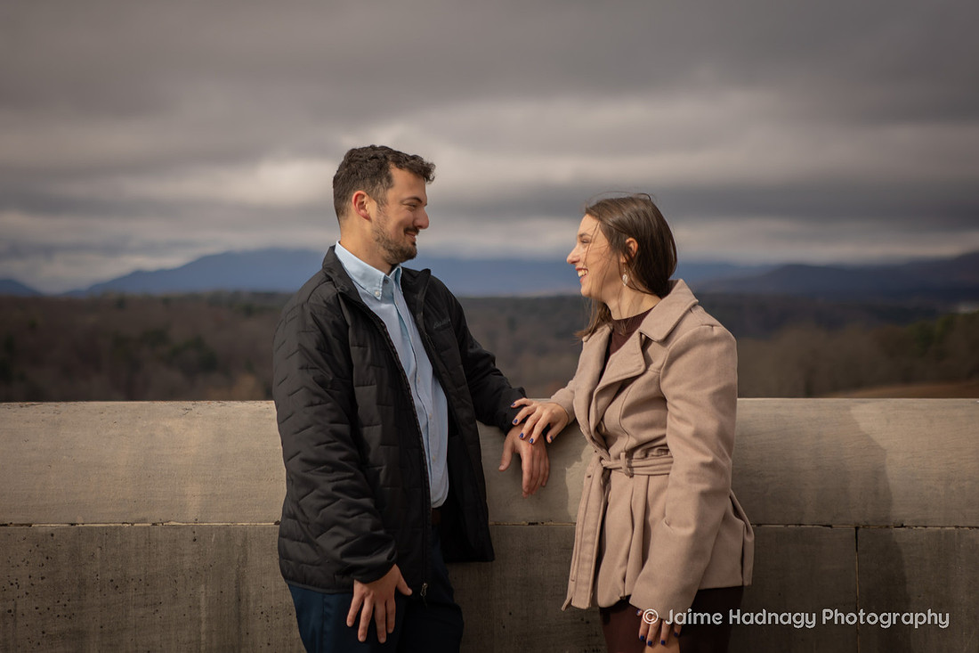 Engagement Photo Session at the Biltmore Estate with Family 