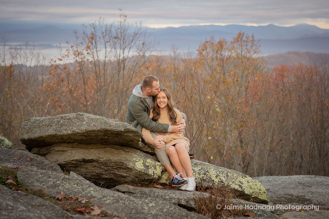 Engagement in the mountains | Asheville Proposal Photographer WNC