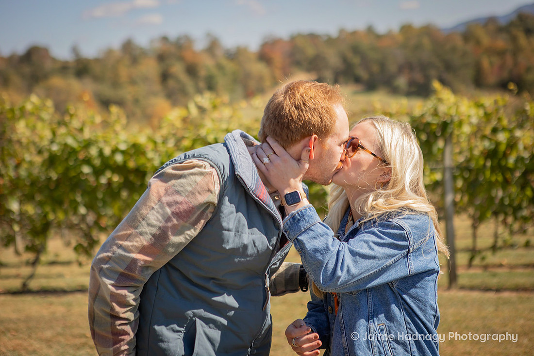 Vineyard Proposal | Asheville Engagement Photographer