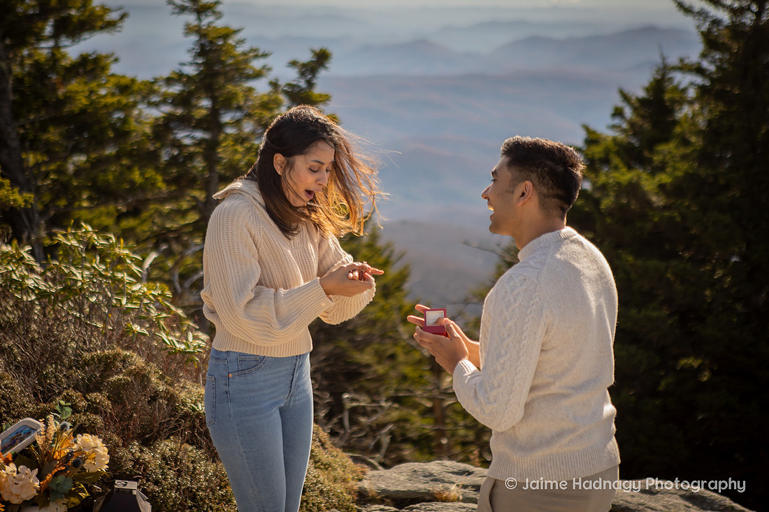 Surprise Proposal in the mountains in WNC