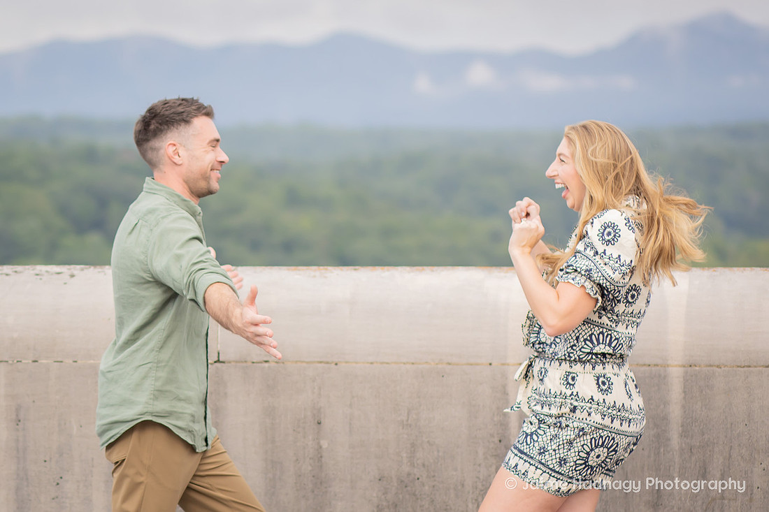 Engagement Photos in the Gardens at Biltmore Estate