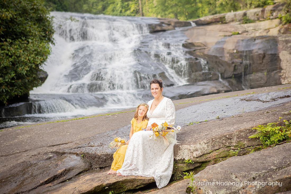 Boho Wedding at a Waterfall in Western NC | Brevard Triple Falls Elopement