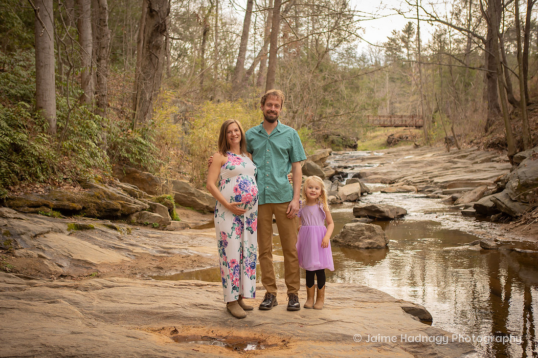 Playful Maternity Family Photoshoot | Asheville Baby Photographer