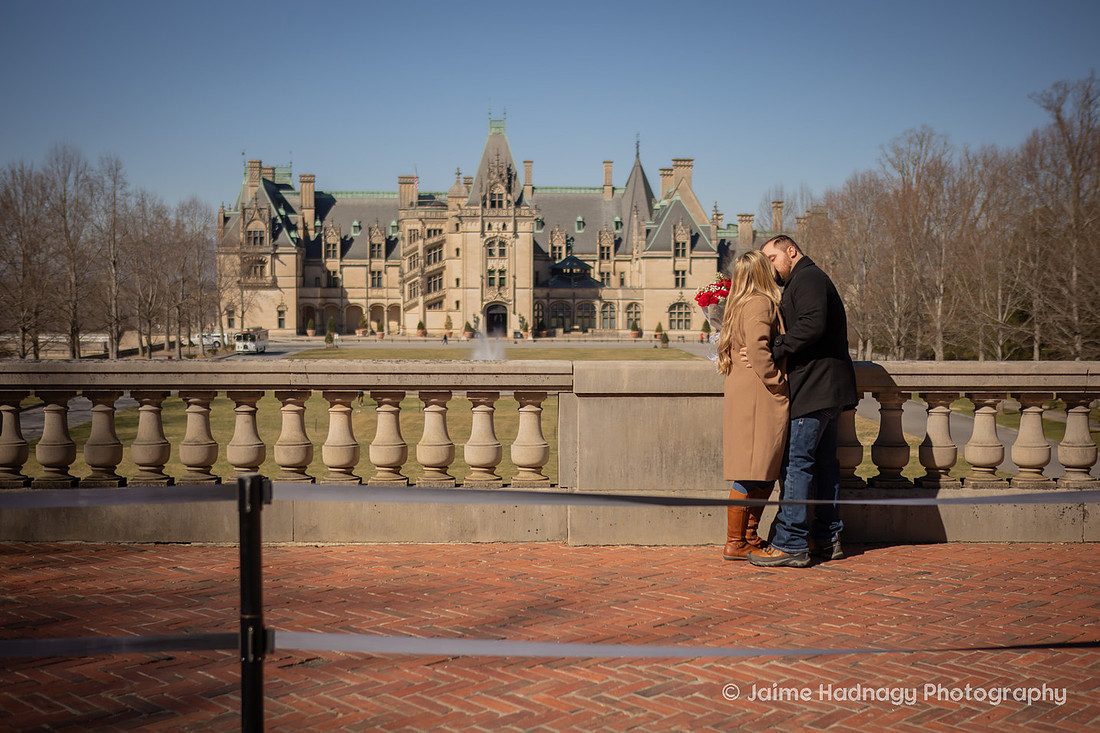 Surprise Proposal Photography at the Biltmore Estate