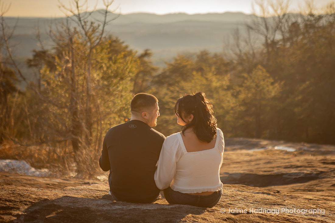 Engagement Photos at Bald Rock | WNC Photographer
