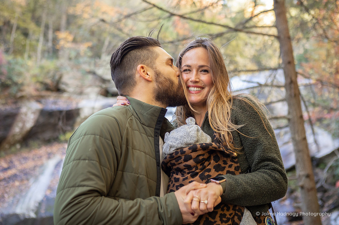 Mountain Waterfall Surprise Proposal | Linville Gorge Photographer