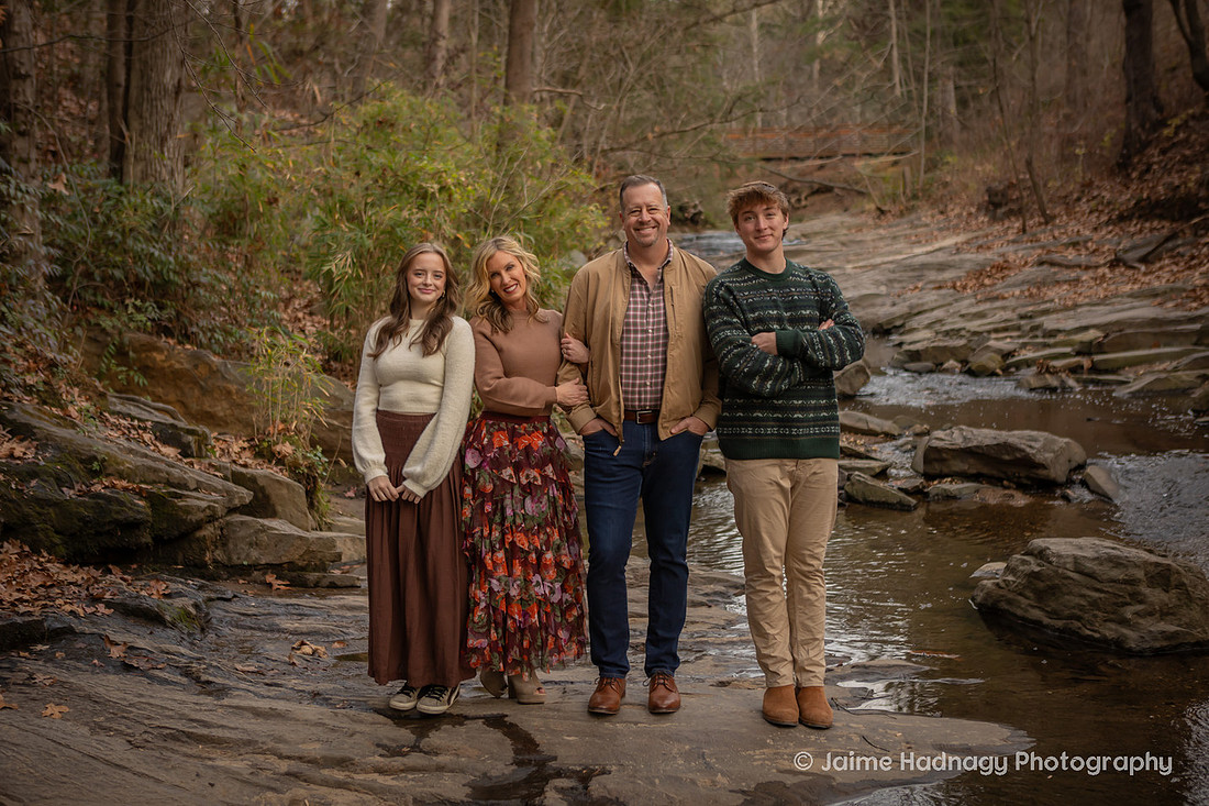 Outdoor Fall Family Photos in Asheville