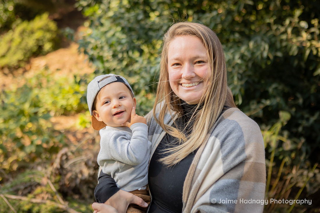 Fall Family Photos and First Birthday at Rock Quarry Garden in Greenville SC | Asheville Photographer