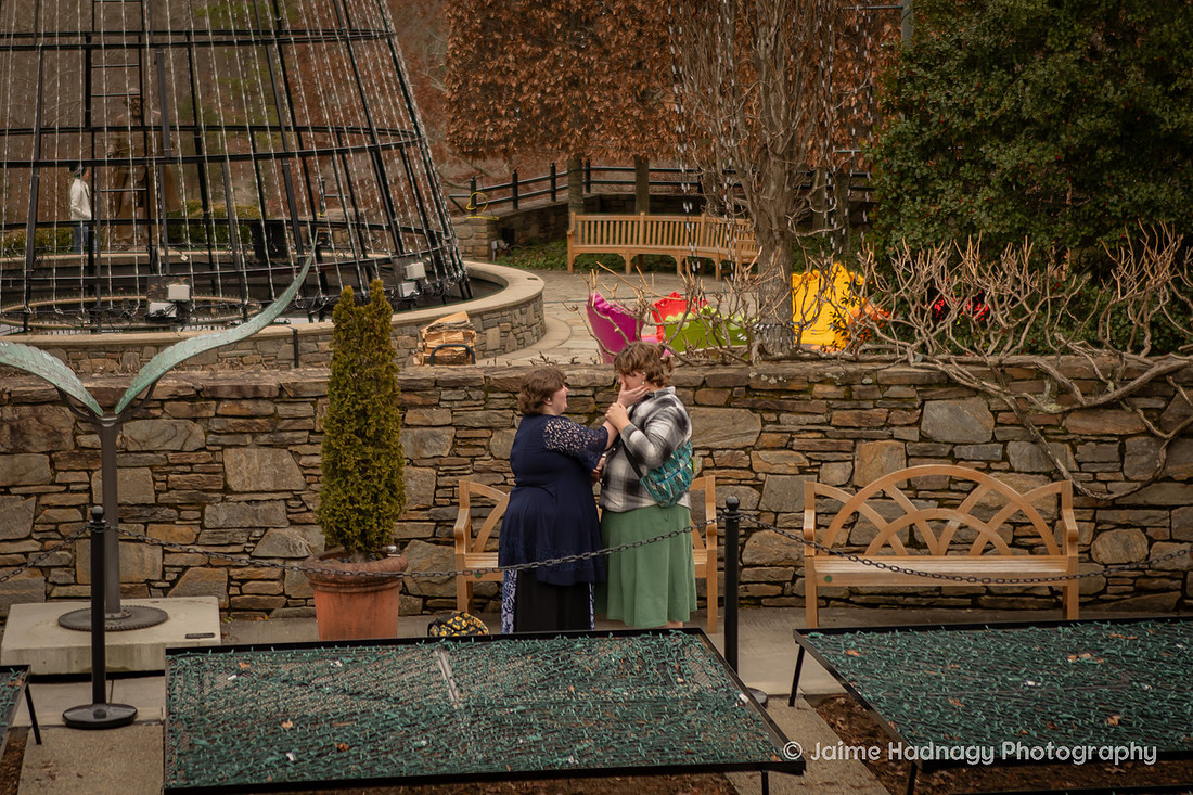 LGBTQ Surprise Proposal at Arboretum in Asheville | Photographer