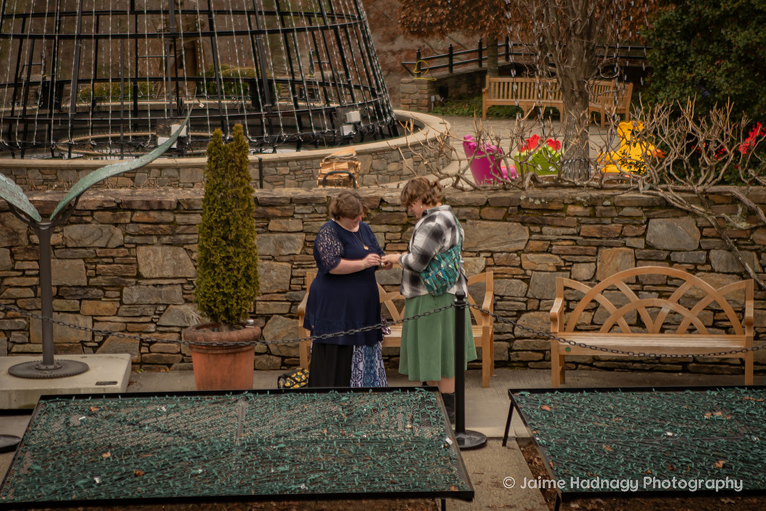 LGBTQ Surprise Proposal at Arboretum in Asheville | Photographer