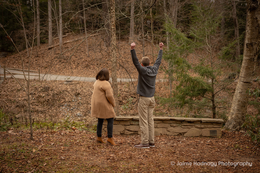 Surprise Proposal at the Botanical Gardens in Asheville | Engagement Photography