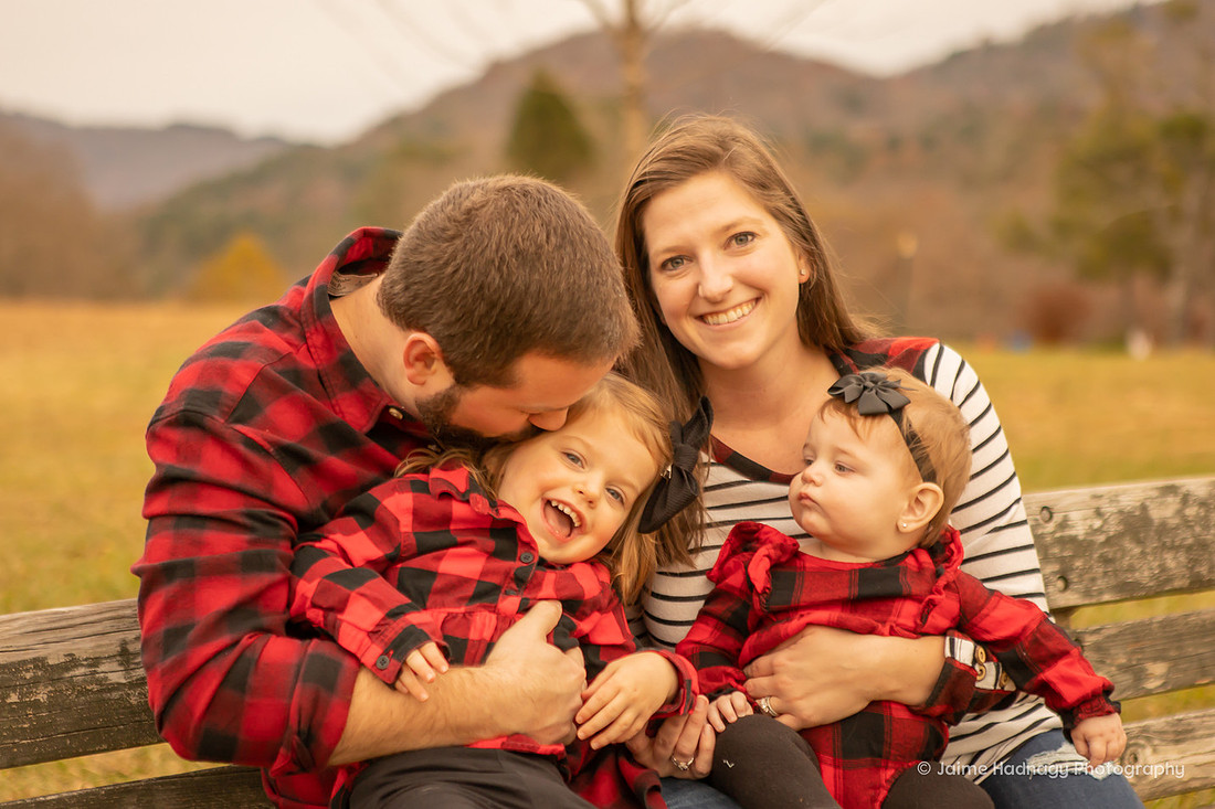 Cute Asheville Outdoor Family Photoshoot