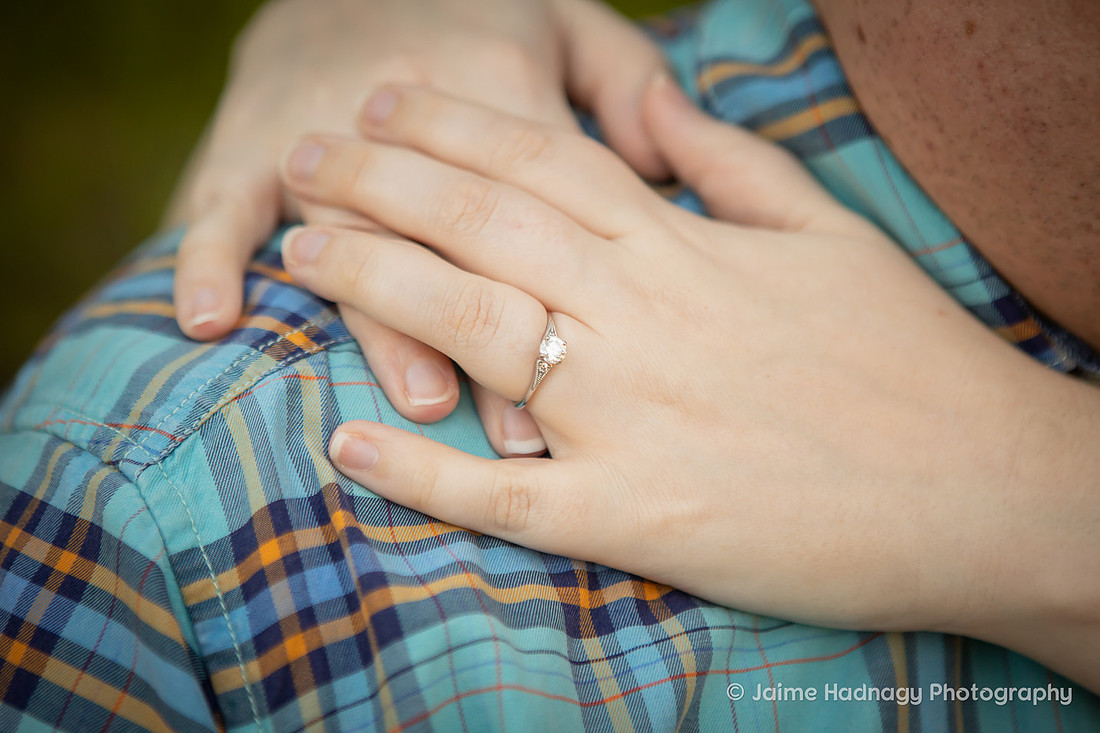 Asheville Engagement Photos at NC Arboretum
