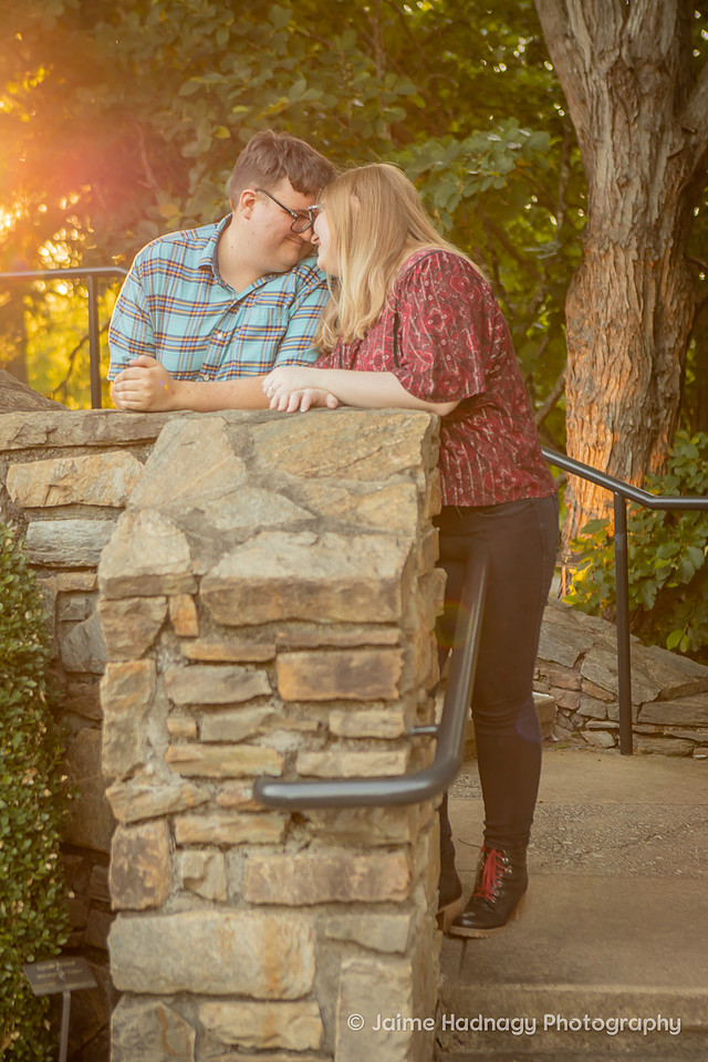 Cute Engagement Session at NC Arboretum in Asheville