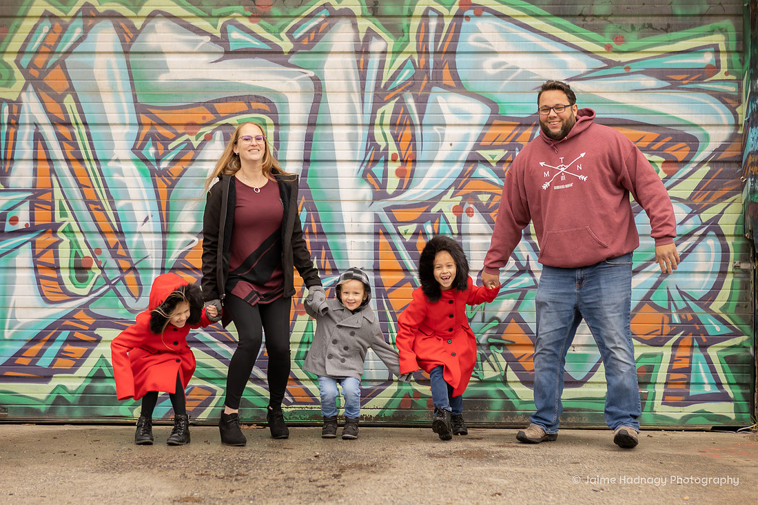 Fun Family Photo Shoot With Asheville Graffiti