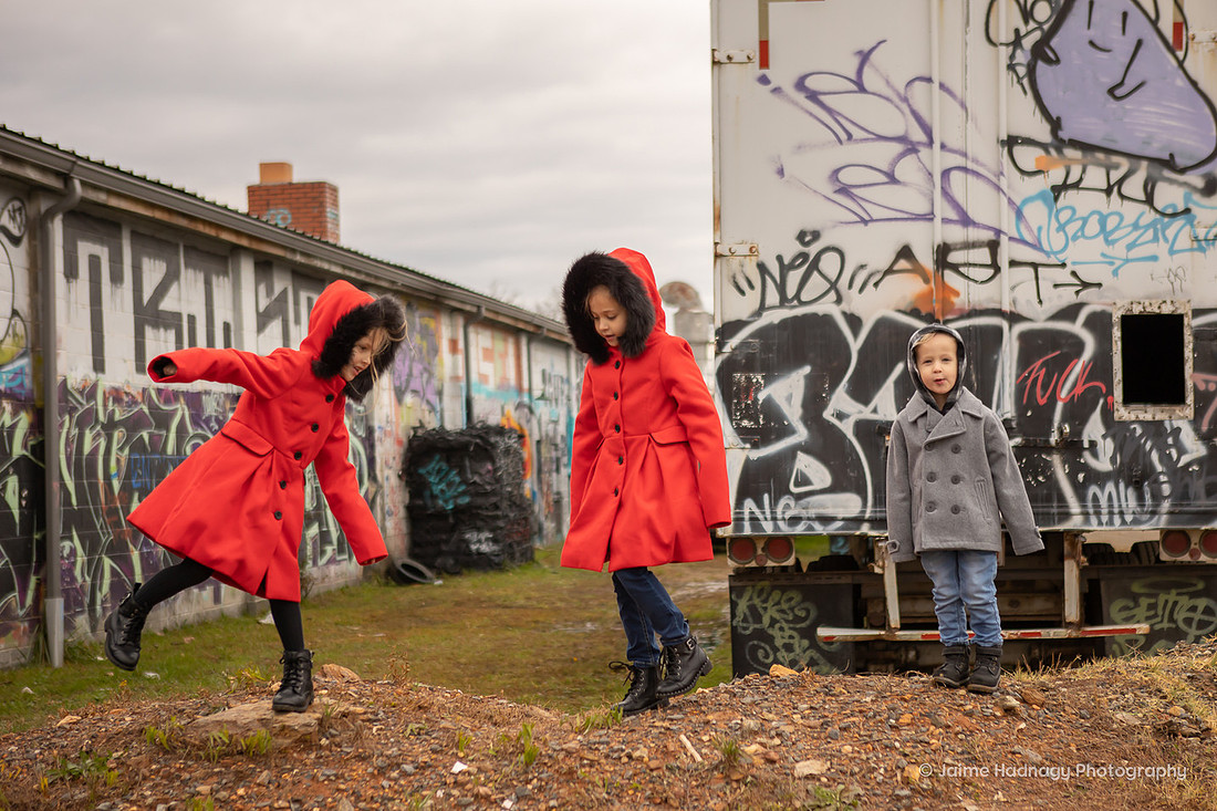 Asheville Children's Photographer Graffiti Photo Session