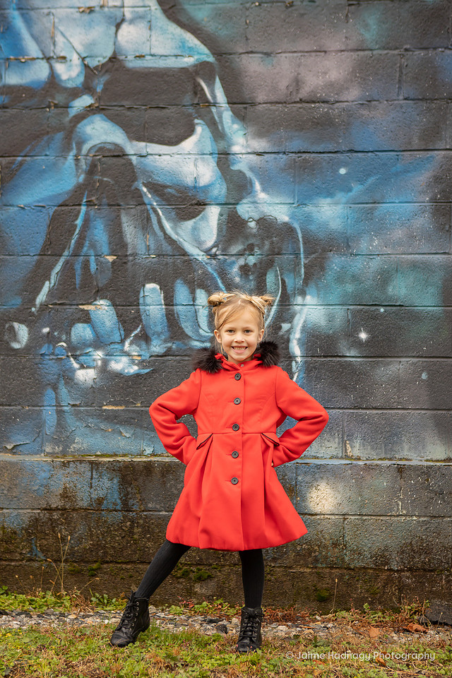 Asheville Children's Photographer Graffiti Photo Session