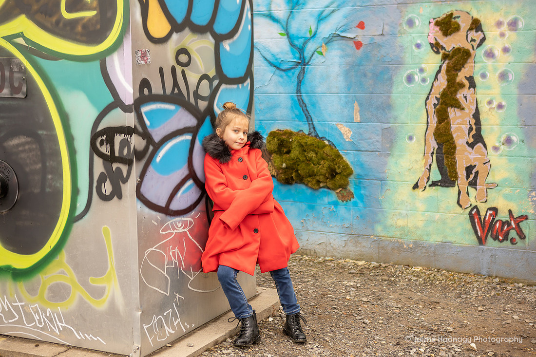 Asheville Children's Photographer Graffiti Photo Session