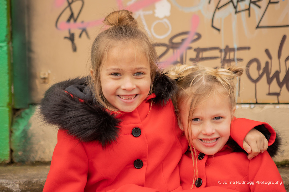 Fun Family Photography with Graffiti | Asheville Kid's Photographer