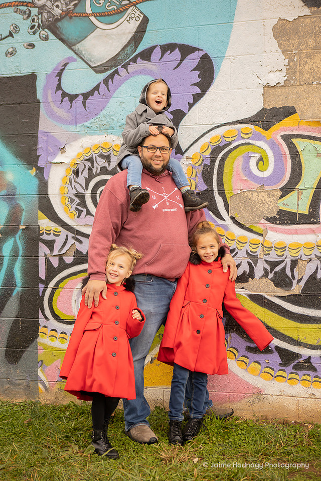 Fun Family Photography with Graffiti | Asheville Kid's Photographer