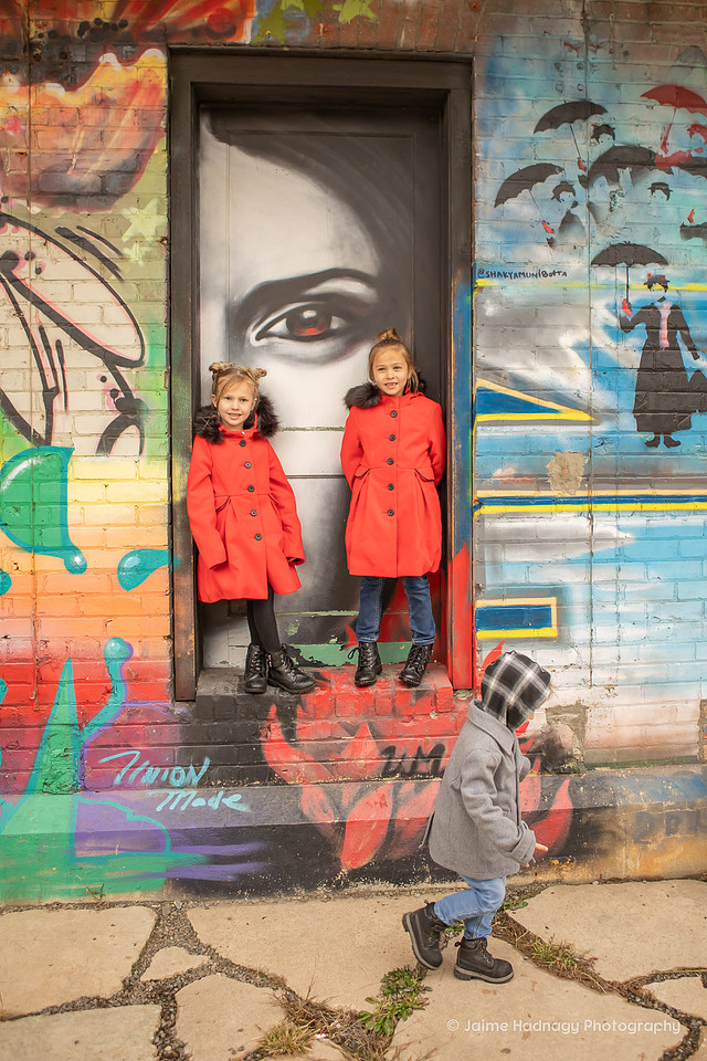 Asheville Children's Photographer Graffiti Photo Session