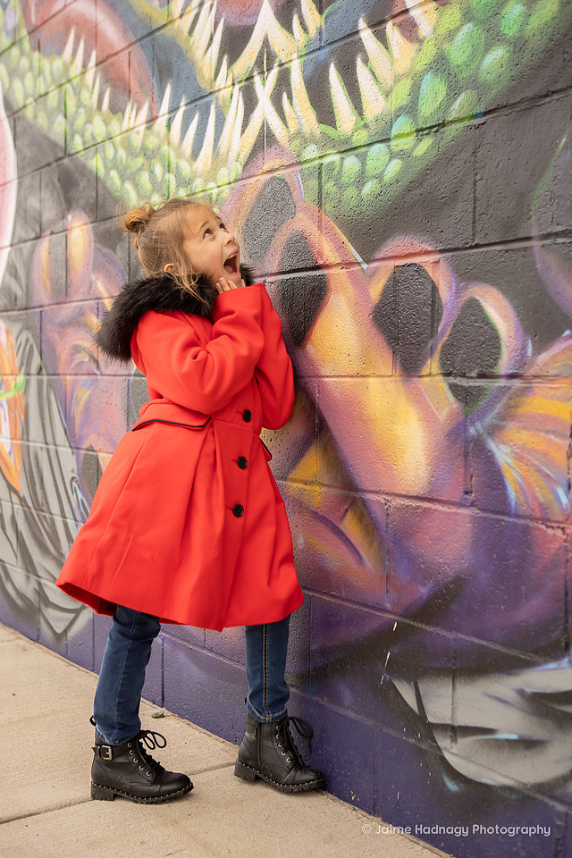 Family Photos in Asheville with Art and Graffiti