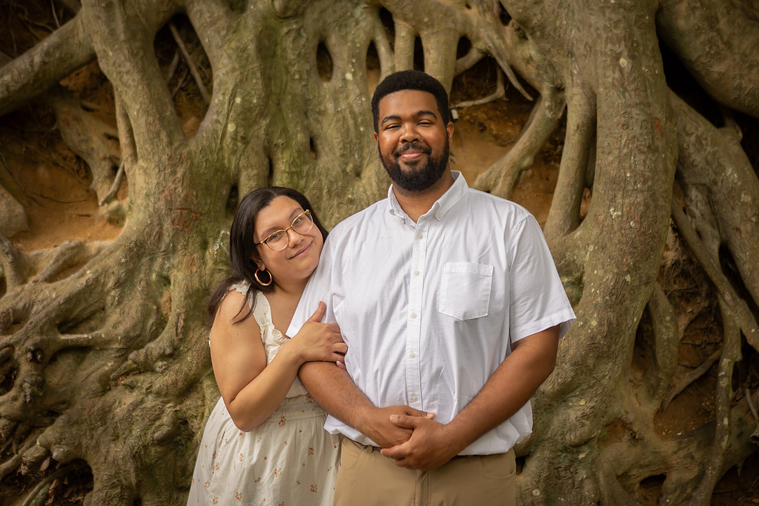 Engagement Photography in Falls Park in Greenville SC 