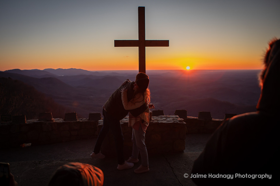 Engagement Photography at Sunrise Pretty Place Cleveland SC