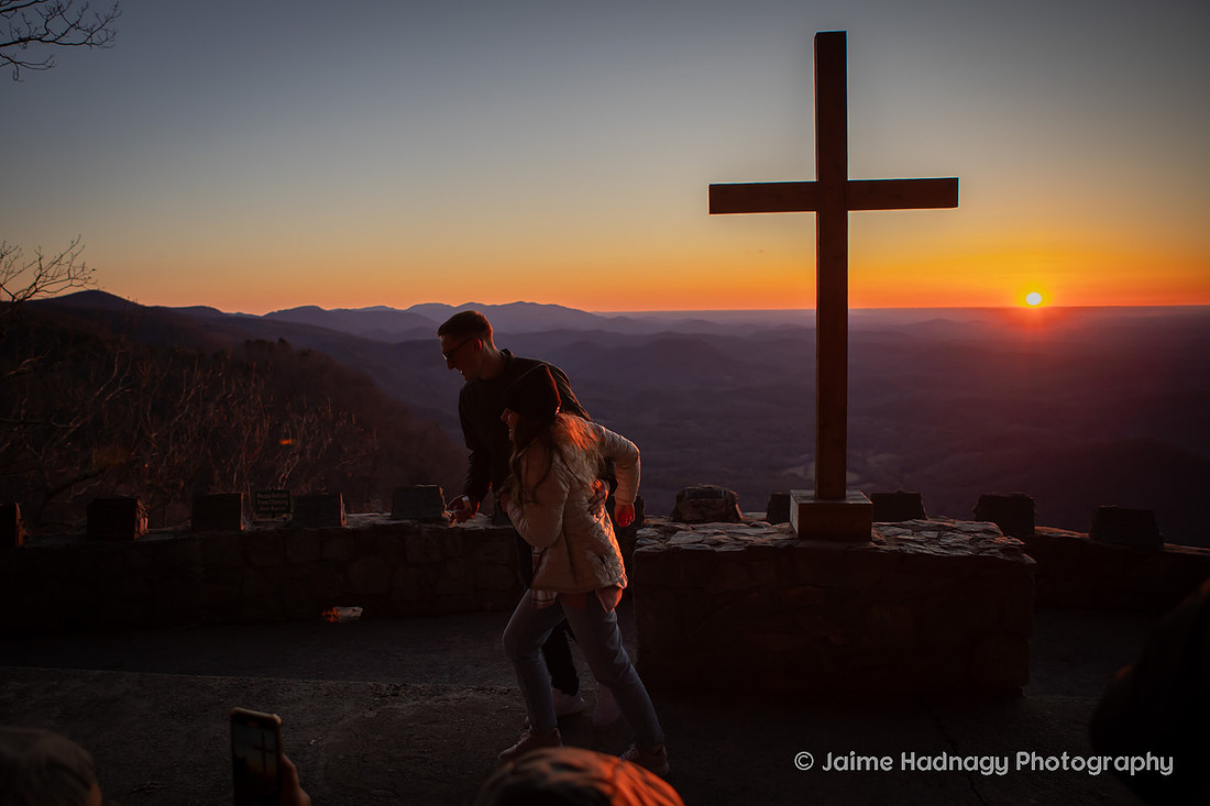 Engagement Photography at Sunrise Pretty Place Cleveland SC